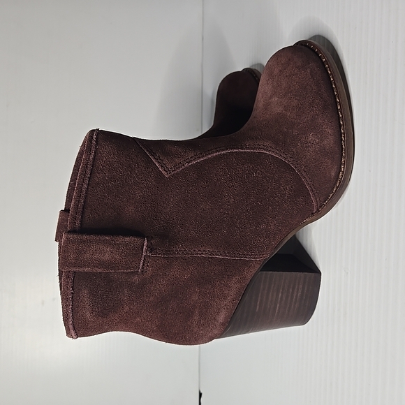 Splendid Lakota Women's Burgundy Suede Ankle Boots 6M - Picture 2 of 5